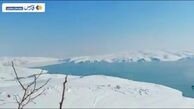 فیلمی جالب از زاینده‌رود یخ زده