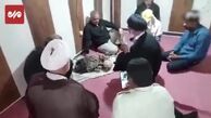 عزاداری بر پیکر شهیدی که هنگام برپایی موکب در شلمچه پیدا شد