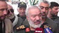 خط و نشان سردار علی فدوی برای اسرائیل در مراسم تشییع سردار نیلفروشان
