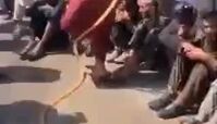  رفتار عجیب طالبان با معتادان سطح شهر !