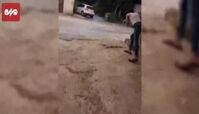 سنگ‌ باران کاروان نظامی صهیونیست‌ ها