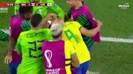 شادی گل جالب بازیکنان تیم ملی فوتبال برزیل